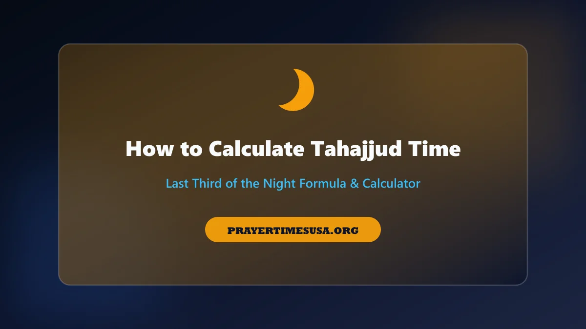 How to Calculate Tahajjud Time Banner